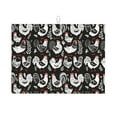 thumbnail image 1 of Honeii Laying Hens And Roosters Print Kitchen Drying Mat Coffee Bar Mat Hide Stain Coffee Maker Mat for Countertops Coffee Pot Dish Drying Mat, 1 of 7