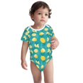 thumbnail image 1 of Honeii Lemon Blue Pattern unisex-baby Short-sleeve Bodysuit,One-piece Bodysuit 100% Organic Cotton-12 Months, 1 of 7