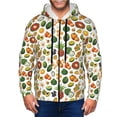 thumbnail image 1 of Honeii Lemon Fruits Vegetables Print Hoodies for Men, Pullover & Full Zip, Breathable Zip up Hoodie, Sweatshirt-Medium, 1 of 5