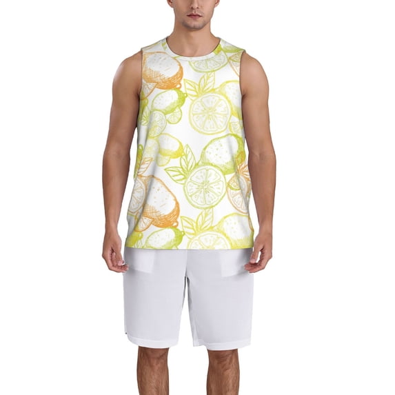 Honeii Lemon Potatoes print basktball shirt for men and women, Unisex basketball jersey for Theme party-XX-Large