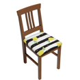 thumbnail image 1 of Honeii Lemon Print Square Cushion Cover with Elastic Band & Ties,Sofa Cushion Covers,Furniture Protector for Living Room,Washable Sofa Seat Slipcover-Two Pieces, 1 of 7