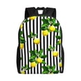 thumbnail image 1 of Honeii Lemons on Striped Print Laptop Backpack for Work, College, Travel, Daily Backpacks for Men Women, Sport Rucksack,Computer Bag, 1 of 8