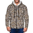 thumbnail image 1 of Honeii Leopard Print Hoodies for Men, Pullover & Full Zip, Breathable Zip up Hoodie, Sweatshirt-3X-Large, 1 of 5