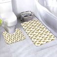 thumbnail image 1 of Honeii Leopard Print Pattern Bathroom Anti-Skid Pad Bathroom Mat Vintage Seamless Pattern Not-Slip Toilet Rug Set, 1 of 6