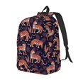 thumbnail image 1 of Honeii Leopard Print Print Canvas Backpack for School & Outdoor,Laptop Excursion Backpack,Notebook School Bookbag For Men Women,for Work, Travel, and Everyday Use-Medium, 1 of 5