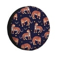 thumbnail image 1 of Honeii Leopard Print Print Tire Covers, Waterproof Anti-UV Sun Snow Rain Tire Covers for Trailers, RV, Camper, SUV, Truck-14 inch, 1 of 6