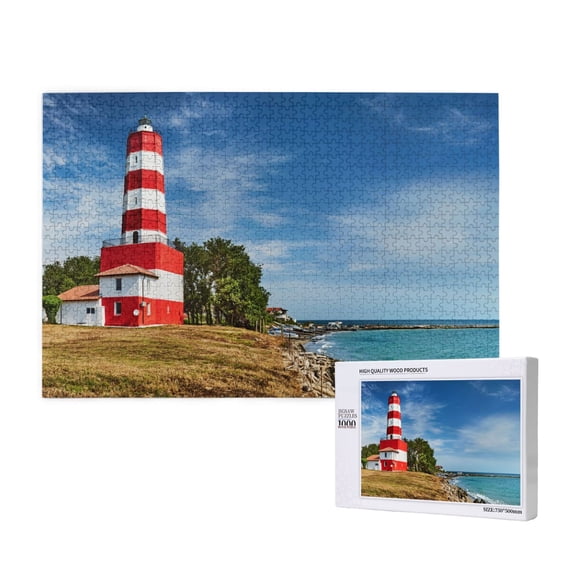 Honeii Lighthous Pattern 1000 Piece Puzzles for Adults, Jigsaw Puzzles