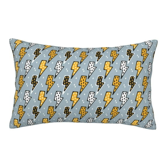 Honeii Lightning Bolts Pattern Decorative Throw Pillow Case - Elevate Your Couch, Sofa, or Bed with Stylish Home Decor(No pillow core)-14"x20"