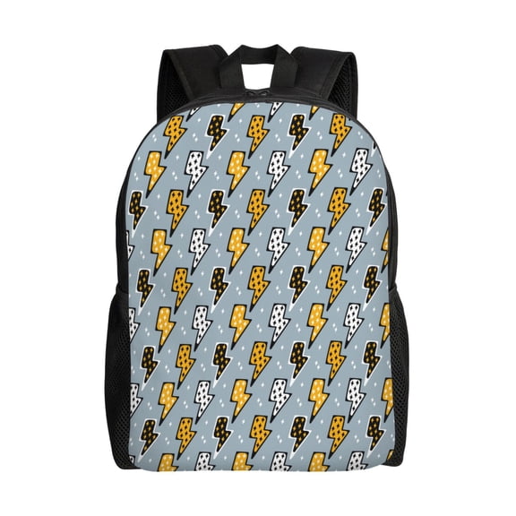 Honeii Lightning Bolts Print Laptop Backpack for Work, College, Travel, Daily Backpacks for Men Women, Sport Rucksack,Computer Bag