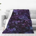 thumbnail image 1 of Honeii Lilac Print Fleece Blanket - Throw Blanket for Bed, Sofa, Couch, Camping, and Travel , Microplush Ultra Soft Warm Blanket-40"x30", 1 of 7