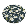 thumbnail image 1 of Honeii Lilies Flowers Bar Stool Covers – Perfect Fit for 12" to 14" Round Stools, Crease-Resistant, Stretchy, Washable & Dustproof Seat Slipcovers-13 inch, 1 of 1