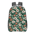 thumbnail image 1 of Honeii Lilies Flowers Print Clear Backpack Heavy Duty Transparent Bag 17" See Through BookBag for Women Men Adults Work Festival Sports Travel, 1 of 7