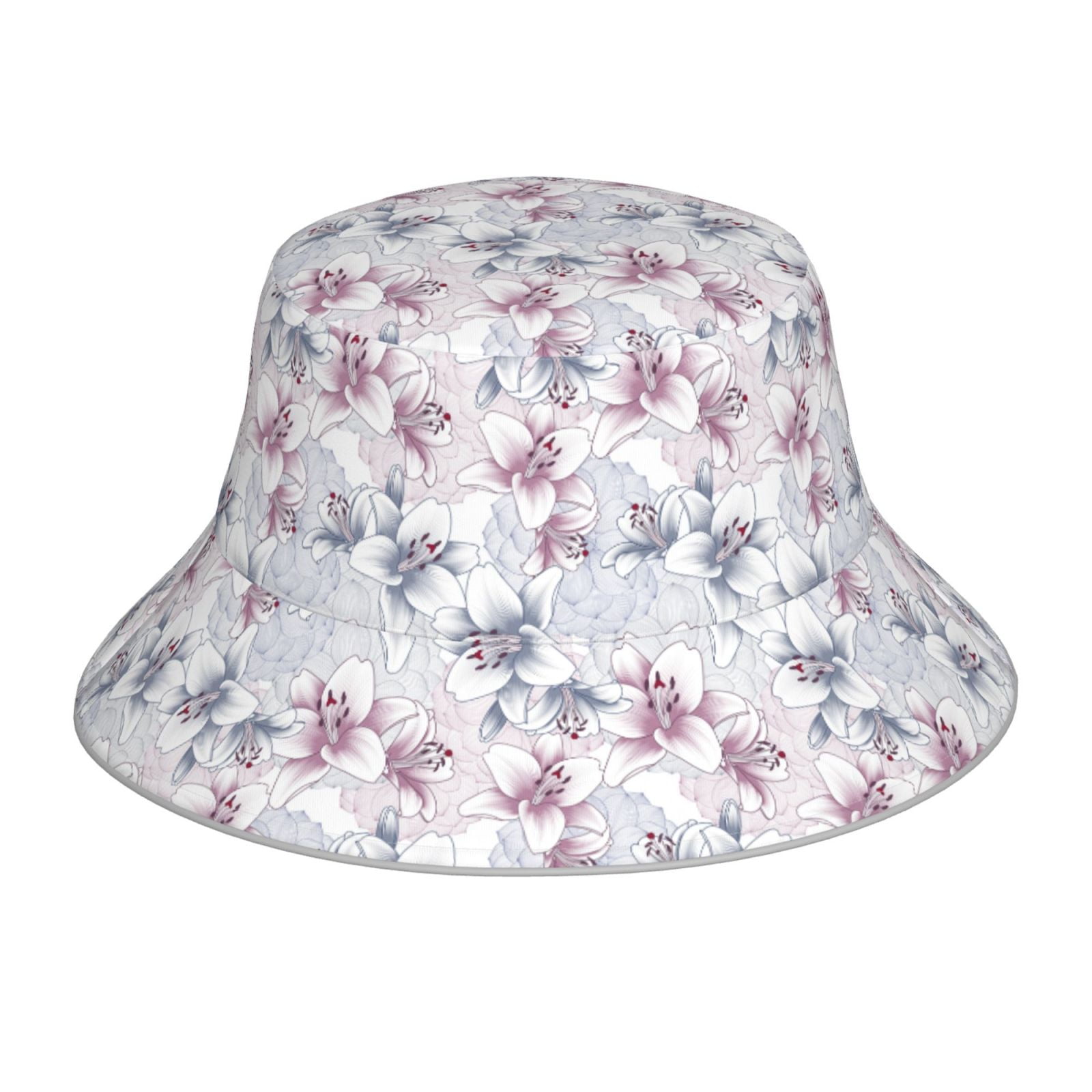 Honeii Lilies Flowers for Unisex Bucket Hat Waterproof Rain Hat ...