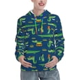 thumbnail image 1 of Honeii Little Pirate Crocodile Pattern Womens Oversized Hoodies Long Sleeve Sweatshirts Pullover Fall Outfits with Pocket-Large, 1 of 7