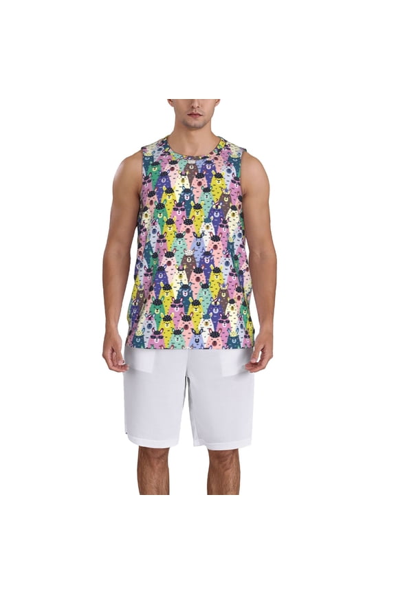 Llamas Colorful print basktball shirt for men and women, Unisex basketball jersey for Theme party-Medium