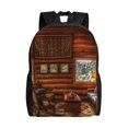 thumbnail image 1 of Honeii Log Cabin Inside Print Laptop Backpack for Work, College, Travel, Daily Backpacks for Men Women, Sport Rucksack,Computer Bag, 1 of 8