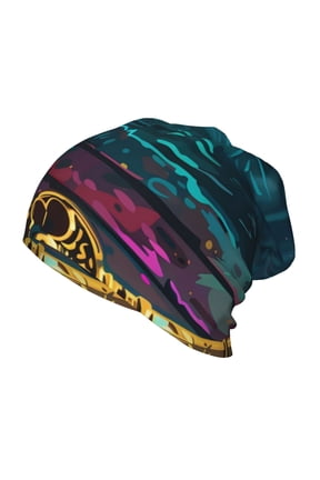 Lost Golden Key Print Kids Knit Beanie Watch Hat ,Knit Cap for Boys and Girls