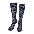 thumbnail image 1 of Honeii Love Butterflies Print Calf Socks Sports Socks Seamless Toe, Trouser Socks,Knee High Long Socks for Women and Men-One Size, 1 of 8