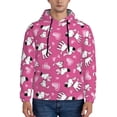 thumbnail image 1 of Honeii Love Dog Pattern Mens Hoodies Men's Loose Sleeve Sweatshirt,Pullover Hooded Sweatshirt for Men,Essentials Hoodie-4X-Large, 1 of 7