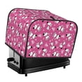 thumbnail image 1 of Honeii Love Dog Print 4 slice Toaster Cover, Two Slice Toaster Dust-proof Cover For Kitchen Small Appliance and Fingerprint Protection, 1 of 1