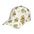 thumbnail image 1 of Honeii Lovely Avocado Print Hat, Women's Baseball Hat Unisex Fit, Baseball Cap,Adjustable One Size, 1 of 1