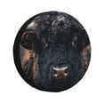 thumbnail image 1 of Honeii Majestic Black Yak Print Tire Covers, Waterproof Anti-UV Sun Snow Rain Tire Covers for Trailers, RV, Camper, SUV, Truck-17 inch, 1 of 6
