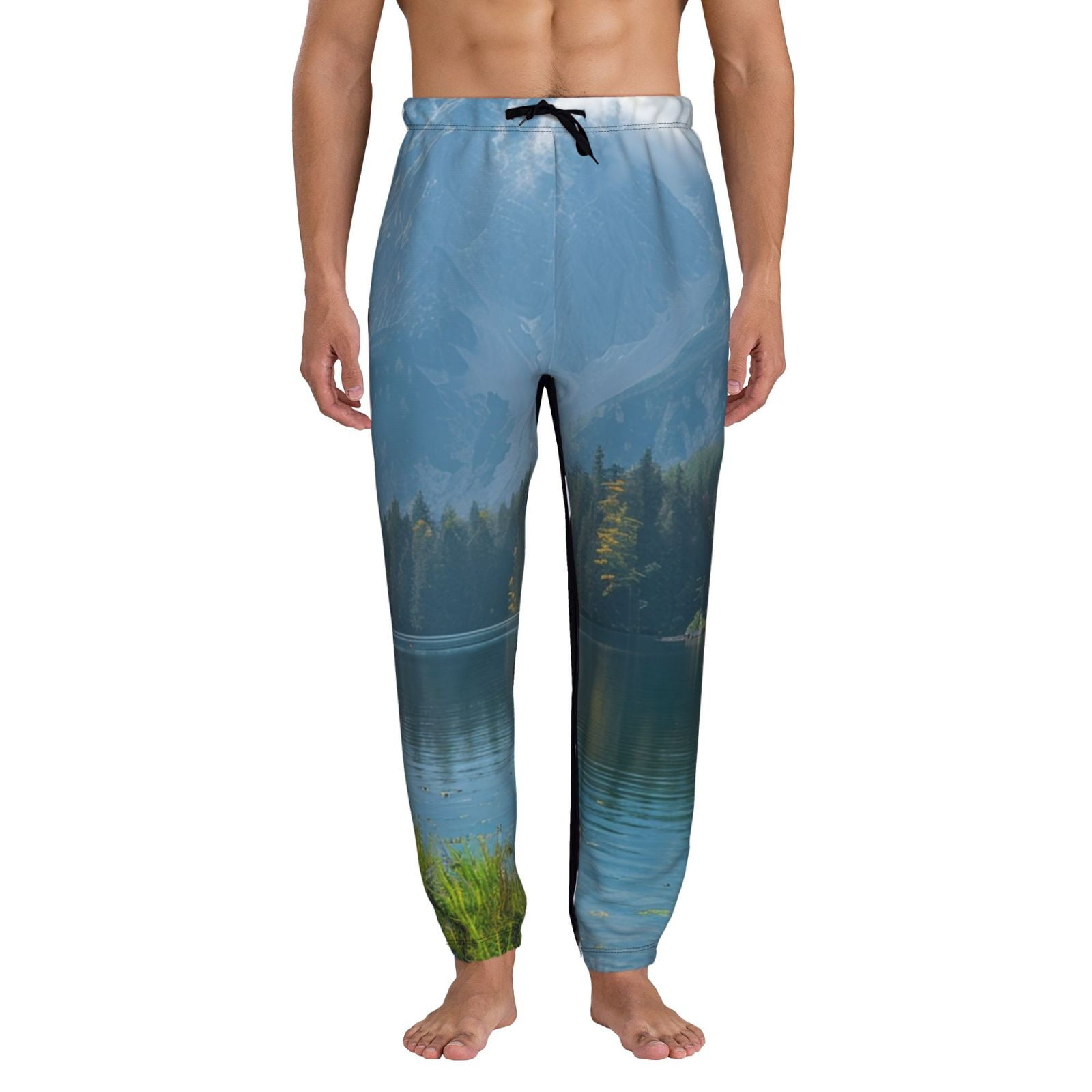 Mountain print sweatpants hotsell