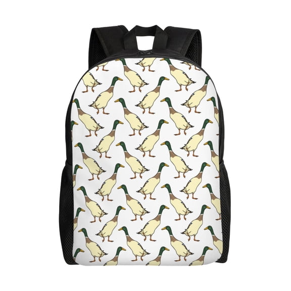 Honeii Mallard Ducks Print Laptop Backpack for Work, College, Travel, Daily Backpacks for Men Women, Sport Rucksack,Computer Bag