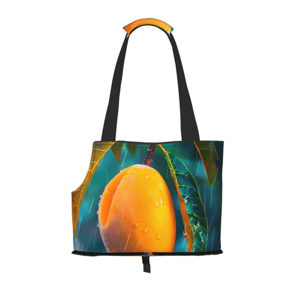 Honeii Mango In The Rain Pattern Pet Carrier Bag for Puppy,Cat Small Dog Carrier Handbag,Pets Tote Purse Picnic Travel Outdoor