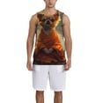 thumbnail image 1 of Honeii Maple Leaf Meditating Chihuahua print basktball shirt for men and women, Unisex basketball jersey for Theme party-X-Large, 1 of 6