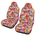 thumbnail image 1 of Honeii Maple Leaves Print Car Seat Covers 2 Pieces, Full Set Universal Seat Covers for Cars, Waterproof Auto Seat Protectors, 1 of 7