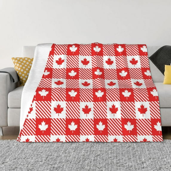 Honeii Maple Leaves1 print throw blanket, crafted from cozy cotton flannel, offers versatile home decor as a bedding suitable for all seasons.-80"x60"
