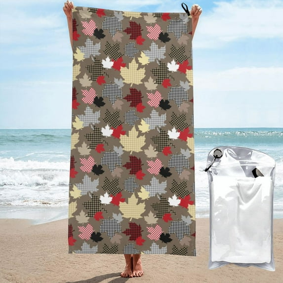 Honeii Maple colorful for Towels - Jumbo Bath Sheet - Highly Absorbent and Quick Dry Extra Large Bath Towel - Super Soft Quality Towel-31.5"x63"