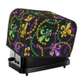 thumbnail image 1 of Honeii Mardi Gras6 Print 2 slice Toaster Cover, Two Slice Toaster Dust-proof Cover For Kitchen Small Appliance and Fingerprint Protection, 1 of 7