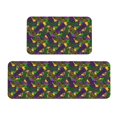 thumbnail image 1 of Honeii Mardi Gras7 Print Kitchen Mat [2 PCS] for Floor, Waterproof Non-Slip Rugs, Kitchen Decor,Standing Mat for Floor,Office, Sink, Laundry, 1 of 6