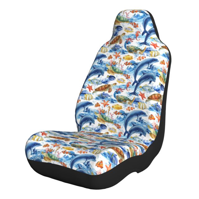 Honeii Marine Animals for Car Seat Covers Full Set, Seat Covers for