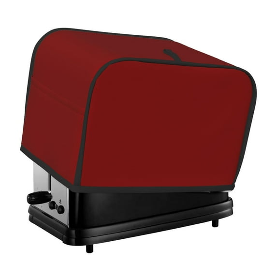 Honeii Maroon Print 2 slice Toaster Cover, Two Slice Toaster Dust-proof Cover For Kitchen Small Appliance and Fingerprint Protection