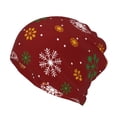 thumbnail image 1 of Honeii Merry Christmas Print Winter Beanie Daily Hat - Thermal Polar Fleece Ski Running Hat Skull Cap for Men and Women,Beanie, 1 of 8