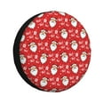 thumbnail image 1 of Honeii Merry Christmas Santa Claus A Print Tire Covers, Waterproof Anti-UV Sun Snow Rain Tire Covers for Trailers, RV, Camper, SUV, Truck-14 inch, 1 of 6