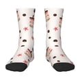 thumbnail image 1 of Honeii Milk Tea Print Children's Colorful Socks,Unisex Kids and Toddlers' Cushioned Sock,Kids Athletic Crew Socks,for Everyday Wear and Sports, 1 of 5