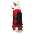 thumbnail image 1 of Honeii Minimalist Skull Red Print Small Dog Hoodies Pet Hooded Sweatshirts Fall Winter Puppy Cat Sweaters Warm Clothes for Small Dogs Outfits Costume-X-Small, 1 of 7