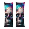 thumbnail image 1 of Honeii Modern Abstract Colorful Skull B Print Long Body Pillowcase 20x54 in,Body Pillow Cover with Zipper,Large Body Pillowcase,Soft Bed Decorative, 1 of 7