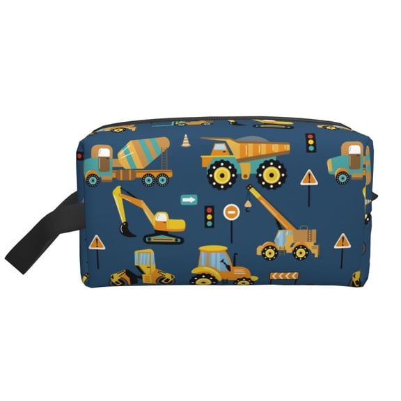 Honeii Modern Excavator Print Multi-Purpose Storage Bag,Hanging Dopp Kit,Small Toiletry Bag for Traveling for Toiletries, Makeup, and Small Essentials