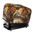 thumbnail image 1 of Honeii Modern Floral Guinea Pig Print 2 slice Toaster Cover, Two Slice Toaster Dust-proof Cover For Kitchen Small Appliance and Fingerprint Protection, 1 of 7