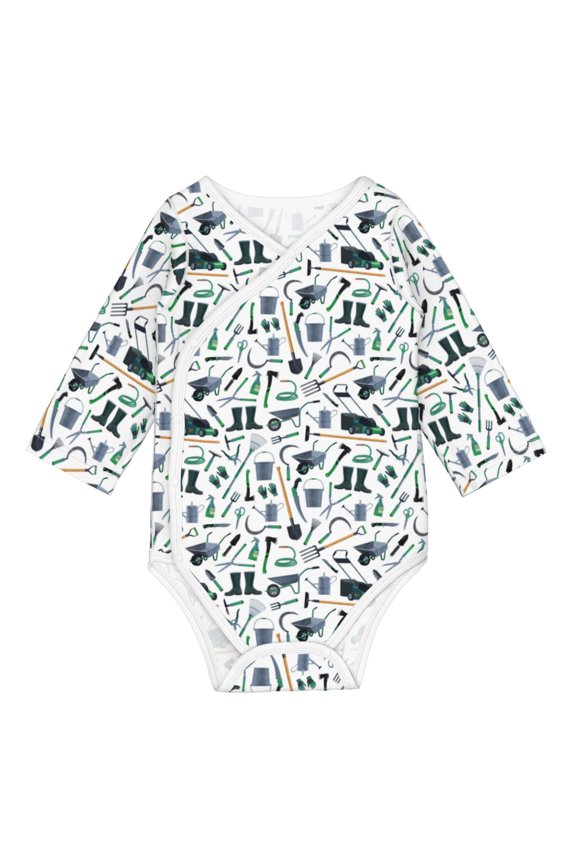 Modern Industry for Baby Long Sleeve Bodysuits One-piece 100% Organic Cotton for Infant Baby Boys and Grils, Unisex-6 Months