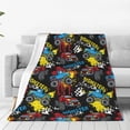 thumbnail image 1 of Honeii Monster Car Print Fleece Blanket - Throw Blanket for Bed, Sofa, Couch, Camping, and Travel , Microplush Ultra Soft Warm Blanket-60"x50", 1 of 7