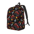 thumbnail image 1 of Honeii Monster Truck Print Canvas Backpack for School & Outdoor,Laptop Excursion Backpack,Notebook School Bookbag For Men Women,for Work, Travel, and Everyday Use-Medium, 1 of 5