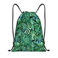 thumbnail image 1 of Honeii Monstera Leaves Print Drawstring Backpack,Drawstring Bags String Backpack Gym Cinch Sack Backpack Sport Bag Draw-Medium, 1 of 6