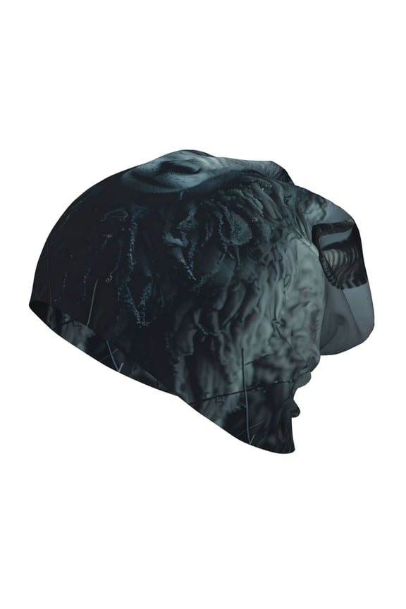 Moody Ram Portrait Print Kids Knit Beanie Watch Hat ,Knit Cap for Boys and Girls