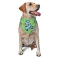 thumbnail image 1 of Honeii Motorcycle Riding Dinosaur print Pet Bandana，a stylish triangle accessory perfect for small to large dogs, puppies, and even cats, 1 of 5